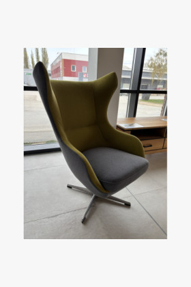 Drehbarer Sessel Zing moderne vernickelte Basis komfortabel